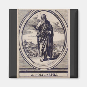 St. Polycarp Smyrna Martyr und Kirchenvater Magnet