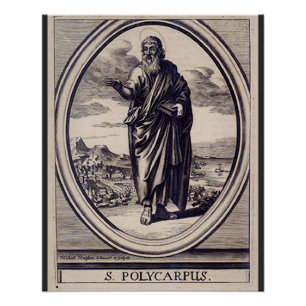 St. Polycarp Smyrna Martyr und Kirchenvater Poster