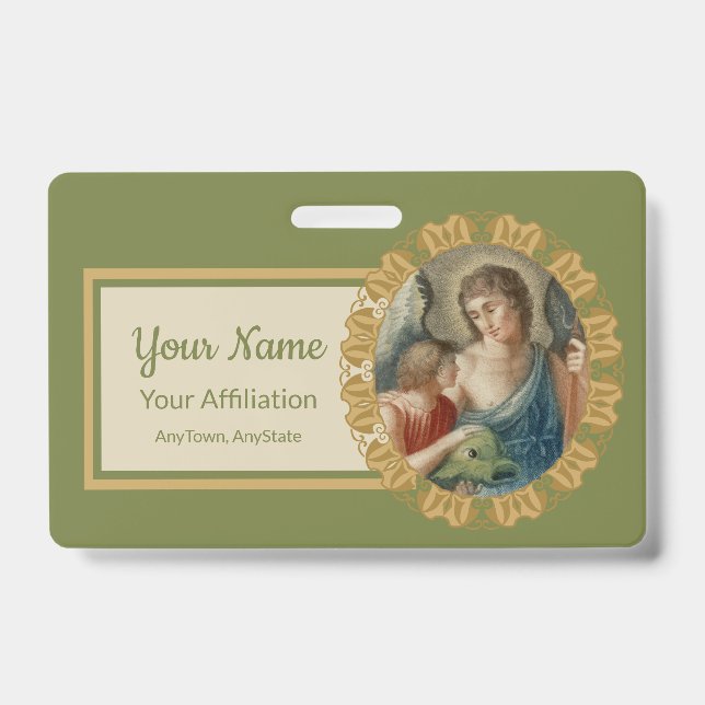 St. Raphael der Erzengel (M 012) Ausweis (Vorderseite)