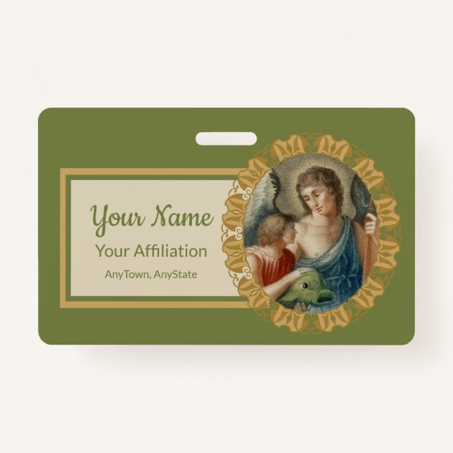 St. Raphael der Erzengel (M 012) Ausweis (Vorderseite)