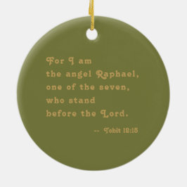 St. Raphael der Erzengel (M 012) Keramik Ornament