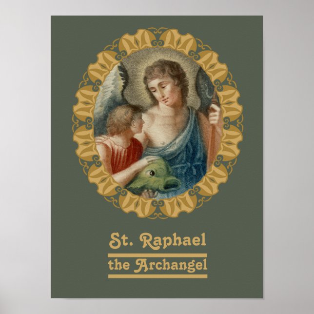 St. Raphael der Erzengel (M 012) Poster (Vorne)