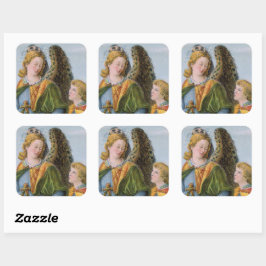 St. Raphael der Erzengel & Tobias (Einzelheiten; M Quadratischer Aufkleber