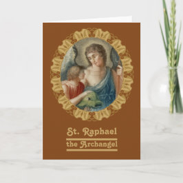 St Raphael the Archangel (M12) Blank Grußkarte Karte