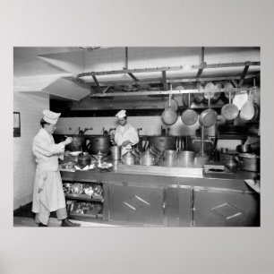 St. Regis Hotel Kitchen, Anfang 1900 Poster
