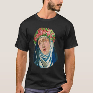 St Rita Cascia Gebet Katholische Schutzheilige San T-Shirt