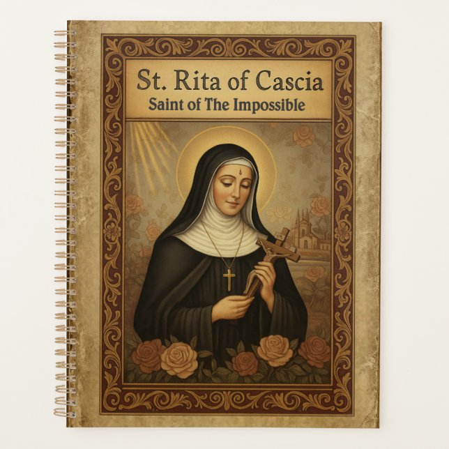 St Rita of Cascia Saint of the Impossible Catholic Planer (Vorderseite)