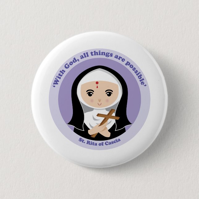 St. Rita von Cascia Button (Vorderseite)