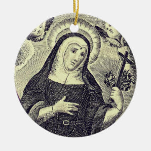 St. Rita von Cascia Keramik Ornament