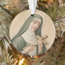 St. Rita von Cascia (M 015) Circular Acrylic Ornament