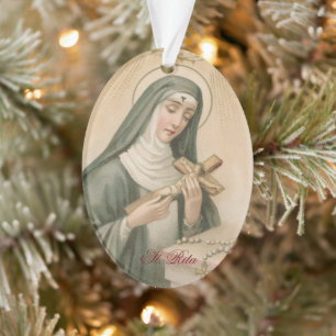 St. Rita von Cascia (M 015) Oval Acryl Ornament