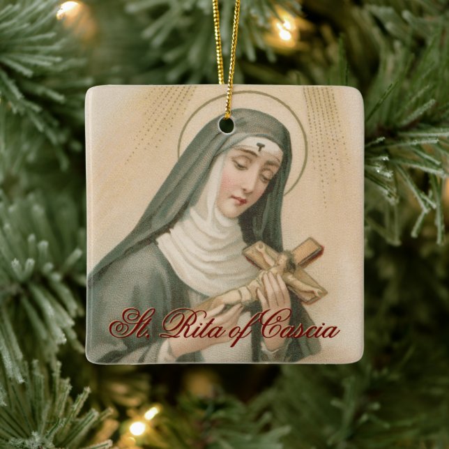 St. Rita von Cascia (M 015) Platz Keramikornament (Baum)