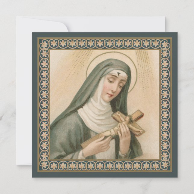 St. Rita von Cascia (M 015) Square Gruß (Vorderseite)