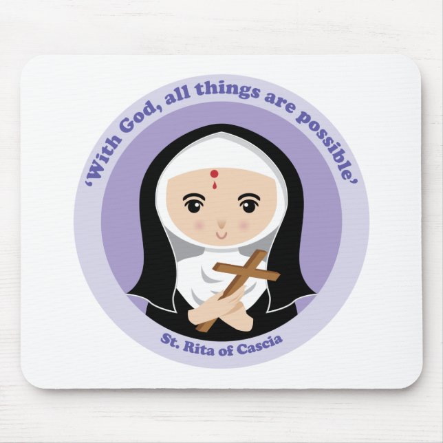 St. Rita von Cascia Mousepad (Vorne)