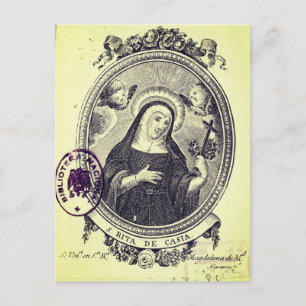 St. Rita von Cascia Postkarte