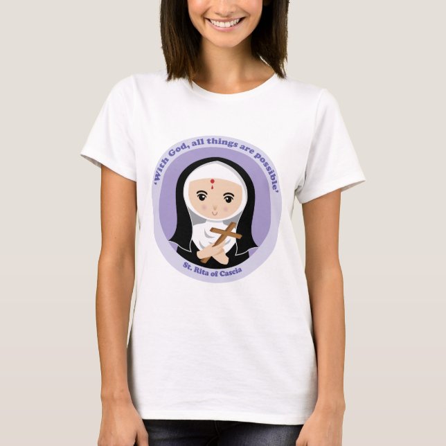 St. Rita von Cascia T-Shirt (Vorderseite)