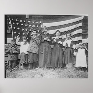 St. Rita's School Students Cincinnati 1918 Poster