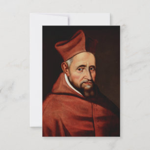St. Robert Bellarmine Römische Bibliothek Kunst Dankeskarte
