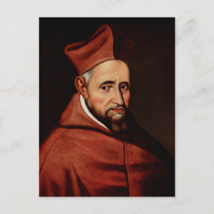 St. Robert Bellarmine Römische Bibliothek Kunst Postkarte