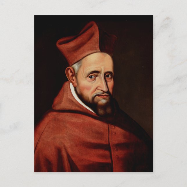 St. Robert Bellarmine Römische Bibliothek Kunst Postkarte (Vorderseite)