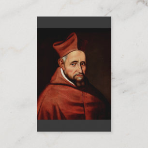 St. Robert Bellarmine Römische Bibliothek Kunst Visitenkarte