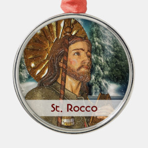 St. Rocco - San Rocco - St. Roch Ornament Aus Metall