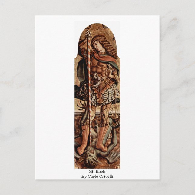 St. Roch By Carlo Crivelli Postkarte (Vorderseite)
