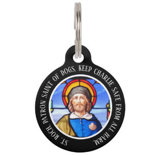 St. Roch Personalisiert Haustiermarke
