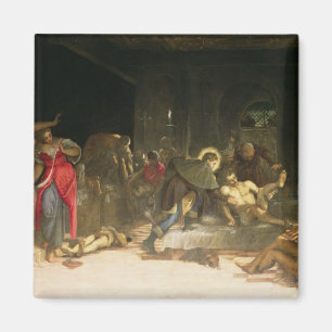 St. Roch, welches die Pest kuriert Magnet