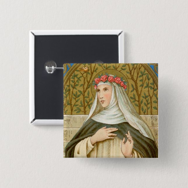 St. Rosa von Lima (BK 020) Button (Vorne & Hinten)