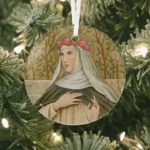 St. Rosa von Lima (BK 020) Ornament Aus Glas