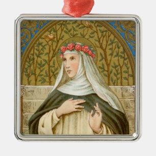 St. Rosa von Lima (BK 020) Ornament Aus Metall