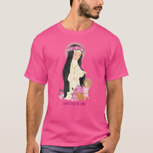 St. Rose Lima Katholische Heilige Vintager Schutzp T-Shirt