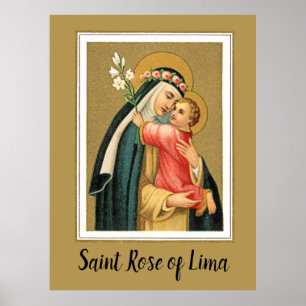 St. Rose Lima und das Christkind (M 023) Poster