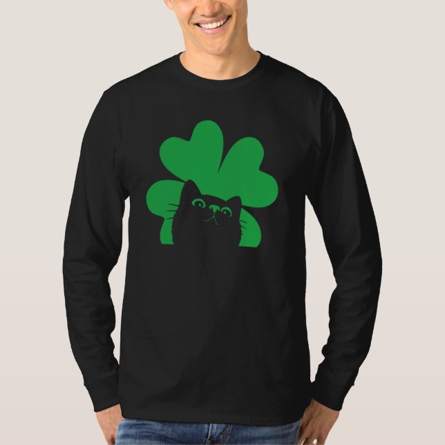 St Saint Patrick's Day Cat Men Women Kids T-Shirt (Vorderseite)