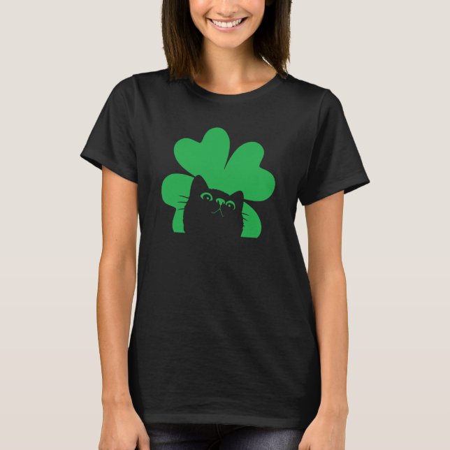 St Saint Patrick's Day Cat Men Women Kids T-Shirt (Vorderseite)
