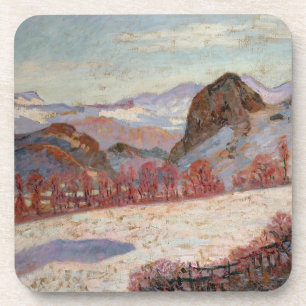St. Sauves d'Auvergne, c.1900 (Öl auf Platte) Getränkeuntersetzer