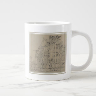 St. Sauveur, Dives, Normandie, c.1821 Jumbo-Tasse
