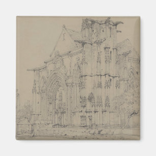 St. Sauveur, Dives, Normandie, c.1821 Magnet