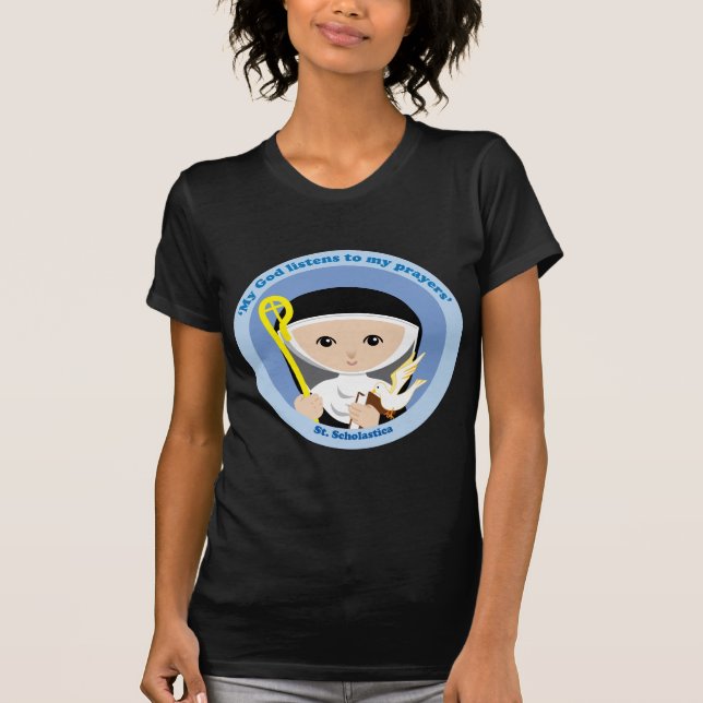 St. Scholastica T-Shirt (Vorderseite)