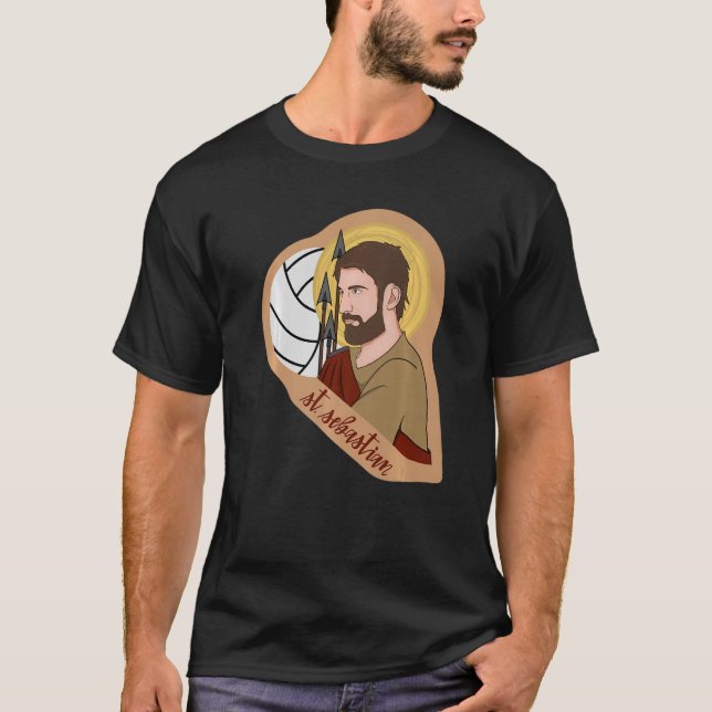 St Sebastian Archery Archer Katholische Kirche St. T-Shirt (Vorderseite)