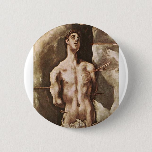 St. Sebastian Button (Vorderseite)