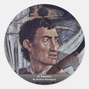 St. Sebastian By Andrea Mantegna Runder Aufkleber