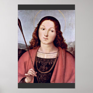 St. Sebastian durch Raffael (beste Qualität) Poster