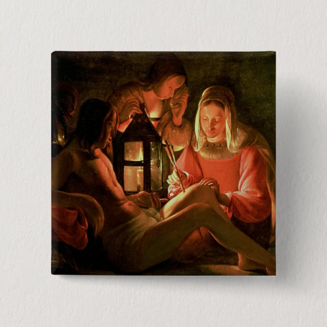 St. Sebastian geneigt von der heiligen Frau (Öl Button (Vorderseite)