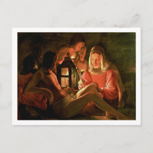 St. Sebastian, gepflegt von der Heiligen Frau (Öl  Postkarte