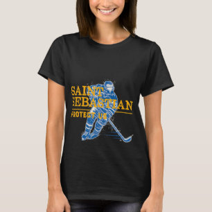 St. Sebastian Hockey Patron Heilige Sportlerin T-Shirt