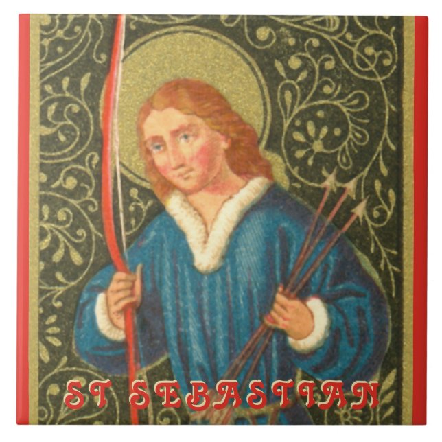 St. Sebastian (PA 01b) Fliese (Vorderseite)