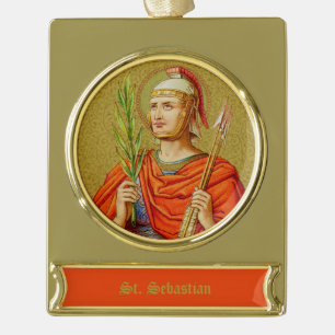 St. Sebastian (SNV 24) Banner-Ornament Gold