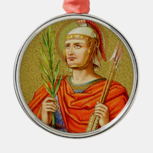 St. Sebastian (SNV 24) Premium Round Ornament Aus Metall